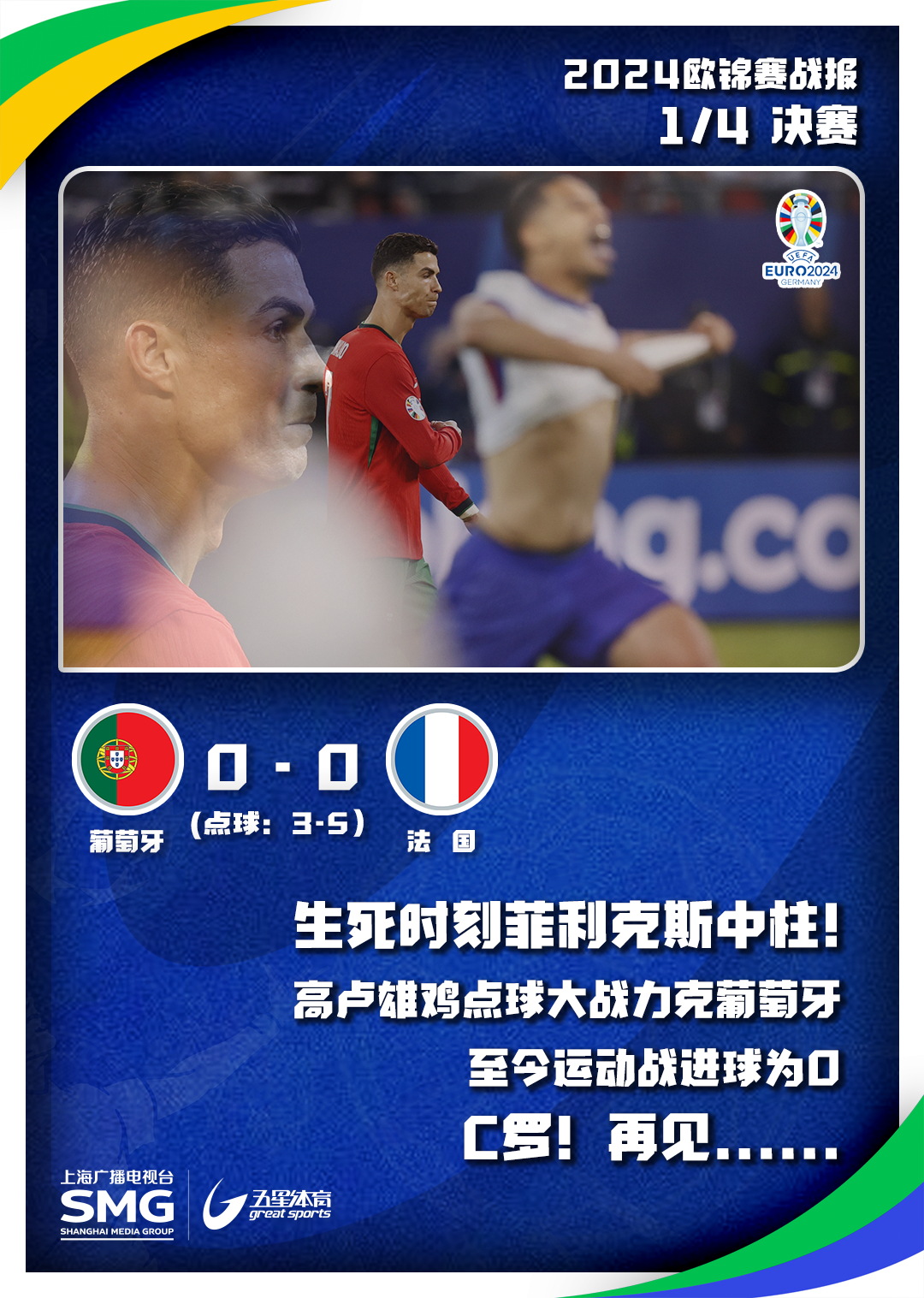 关于葡萄牙对阵法国，实力有异的对决的信息